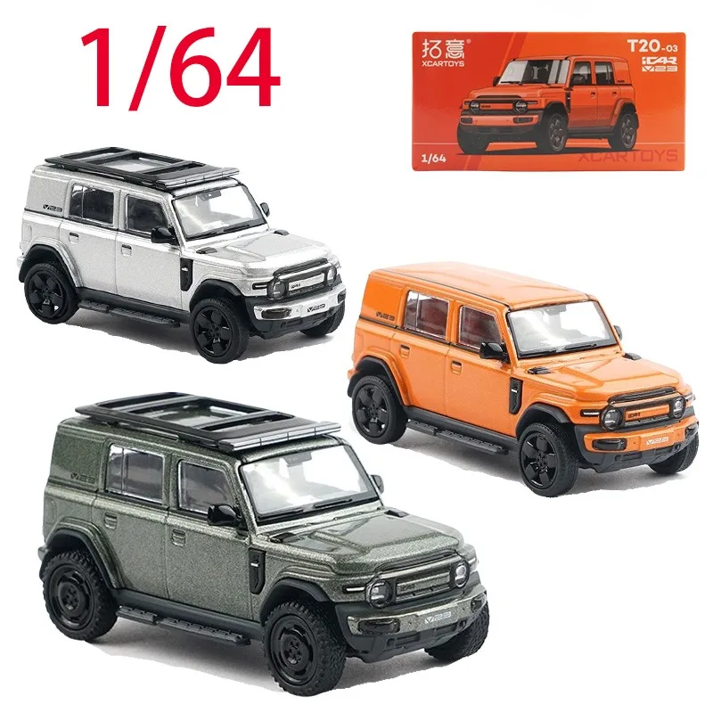 

Poprace Diecast 1/64 Scale Chery ICAR V23 T20-01 SUV Alloy Car Model Toys for Boys Gift