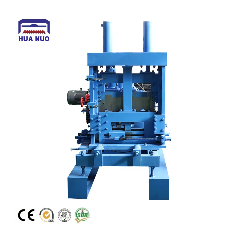 Heavy Purlin Forming Machine 5m C-Purlin Punch & Roll Forming Machine 300mm PLC Motor Gear Bearing High Productivity