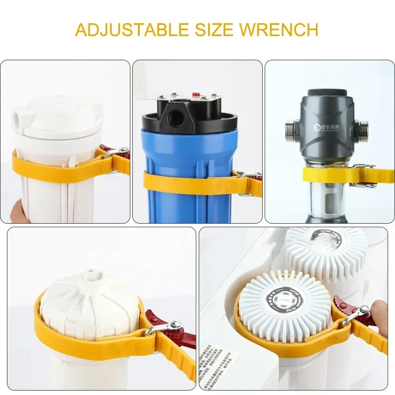 Llave de cartucho ajustable, extractor de filtro de aceite, llave de correa múltiple, herramientas manuales, Accesorios de reparación de automóviles y motocicletas