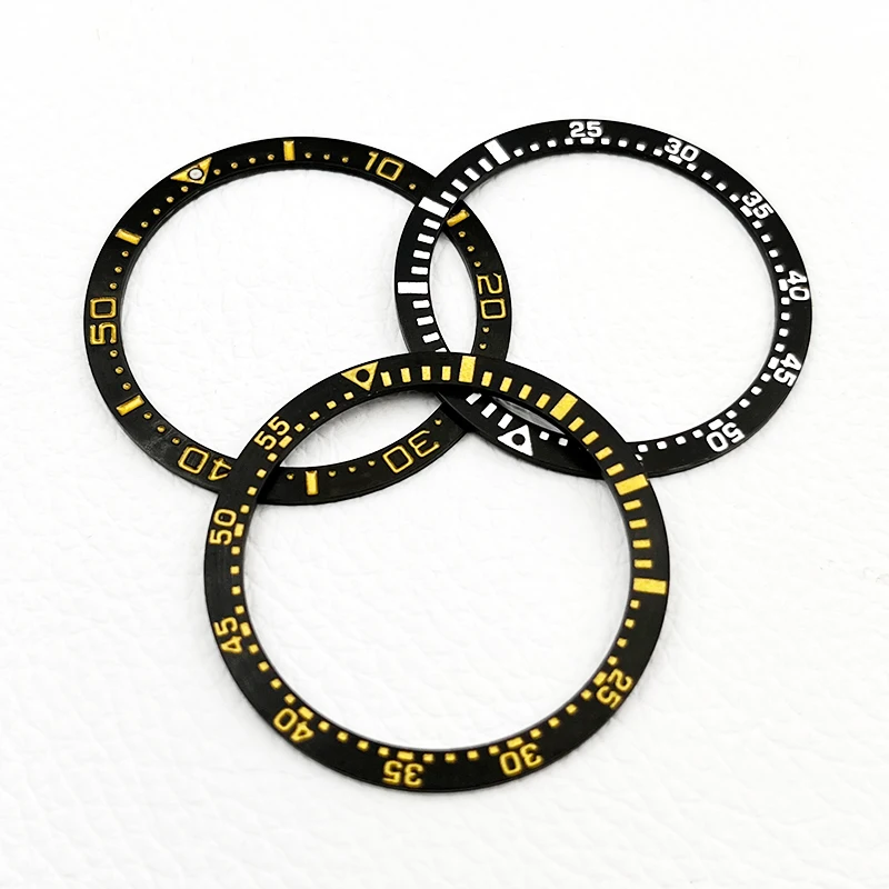 Mod 38mm * 31.5mm Orologio in acciaio inossidabile Lunetta inserto adatto per SKX007 SKX009 SRPD Cassa dell'orologio NH35 NH36 Movimento Parti di orologi da uomo