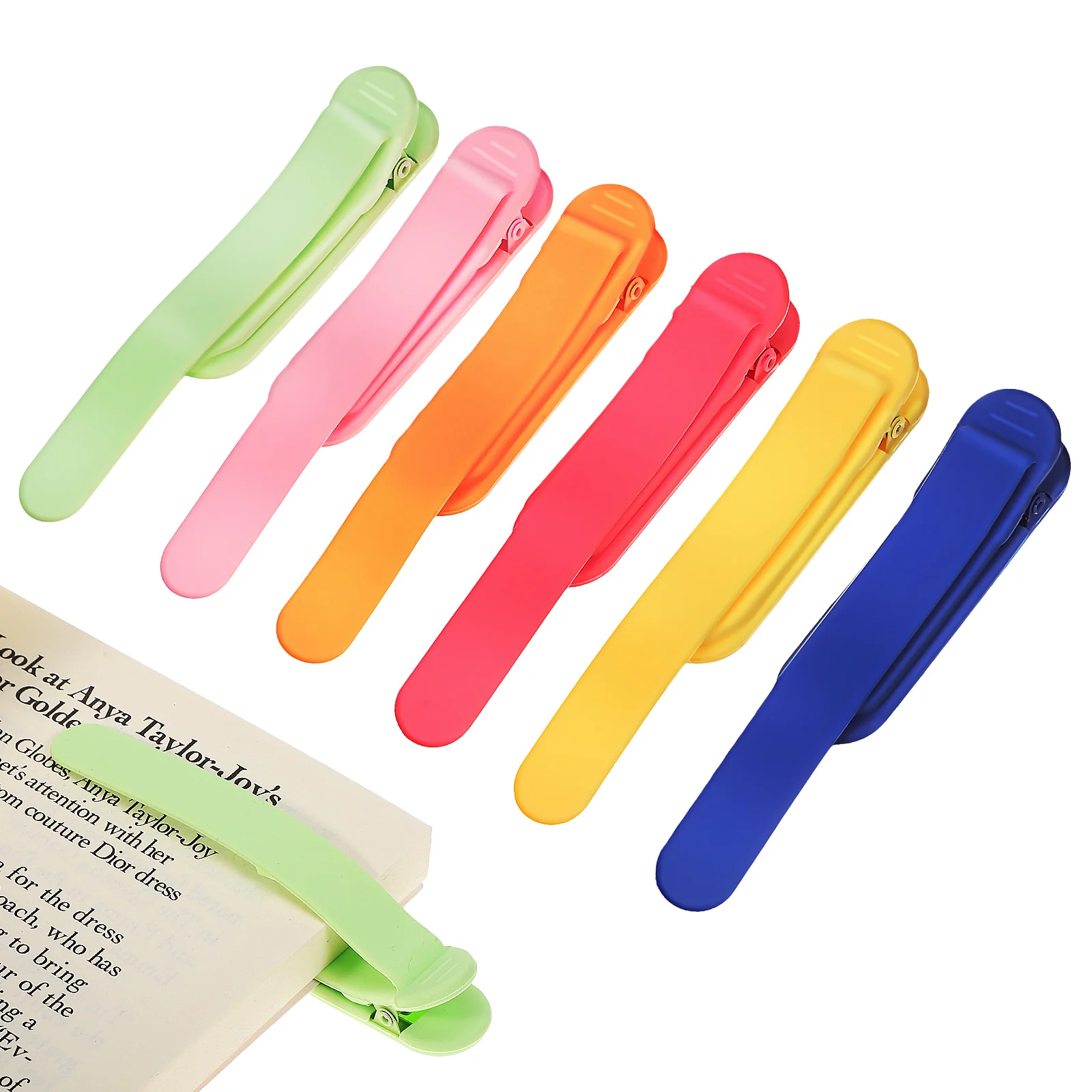 

6 Pcs Silicone Bookmark Holder Accessories Markers For Reading Marks Women Binder Bookmarks Silica Gel