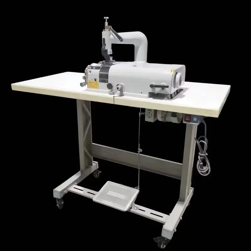 Máquina de rebajado de cuero de alta precisión con doble accionamiento directo, automática, para la fabricación de bolsos y calzado, máquina para raspar el borde superior de la parte superior de los zapatos.