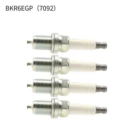 Spark Plug For CHEVROLET Aveo Aveo5 Cobalt Epica Metro Optra Tracker FORD Escort Probe BKR6EGP 7092 7346 5304 IK20 IK20TT