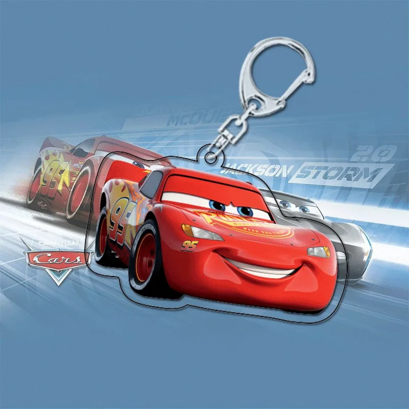 Lightning McQueen Cars anime peripheral cartoon acrylic keychain two-dimensional pendant cute bag gift accessories wholesale