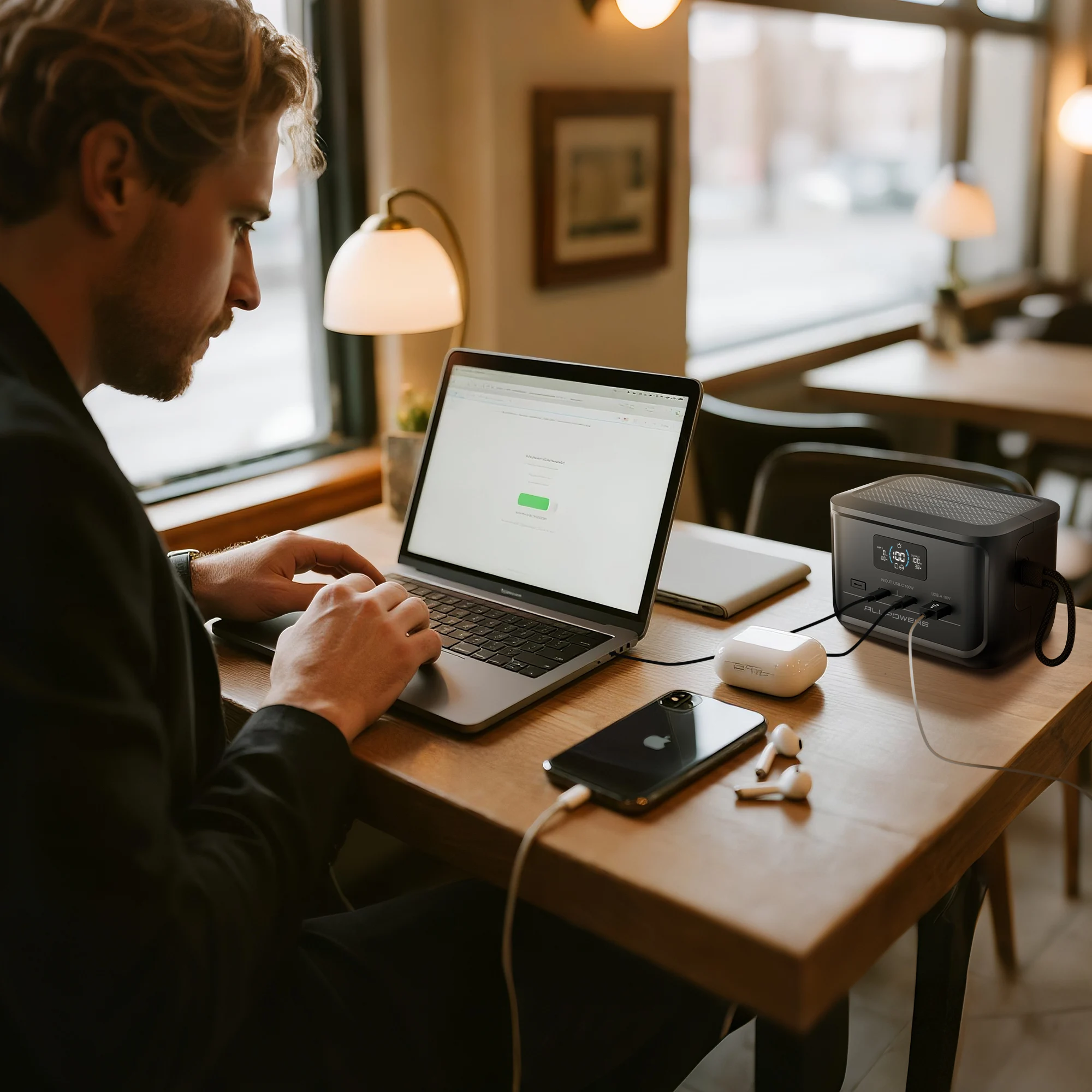 باور بانك محمول من ALLPOWERS SOLAX P100 بقدرة 31000 مللي أمبير في الساعة وبطارية LiFePO4 مخرج USB للتخييم في الهواء الطلق والسفر والاستخدام المنزلي #6