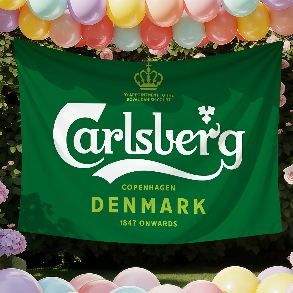 Bandera de la cerveza C-Carlsberg G-Group, adecuada para fiestas, clubes, decoración de paredes interiores y exteriores, regalo