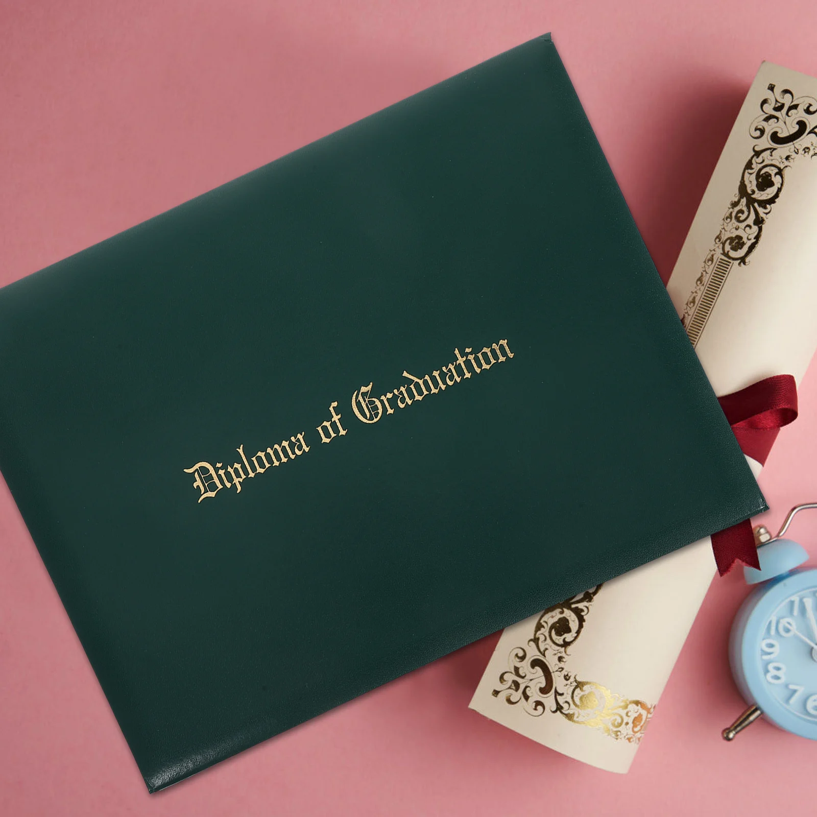 

Classic Padded Diploma Cover 12X8In Faux Certificate Holder Graduation Document Folder Hard Cover Organizer For Awards