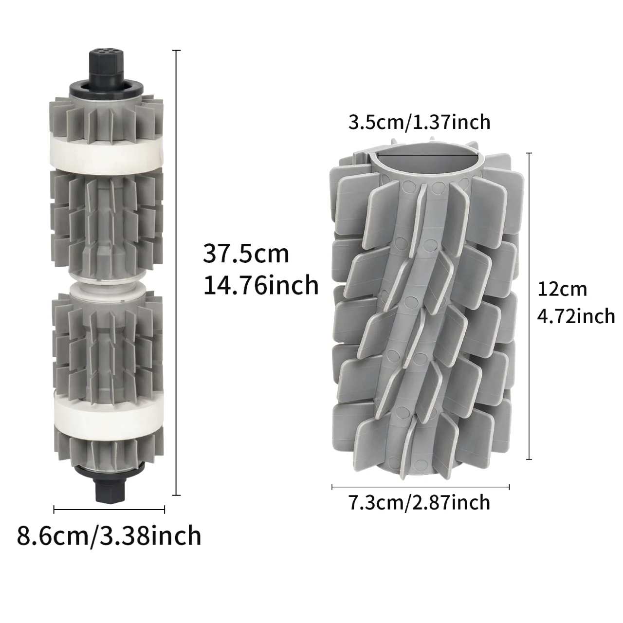 Replacement Rear Basic Brush & Climbing Brushes Compatible with Dolphin M600 Robotic Pool Cleaner Parts