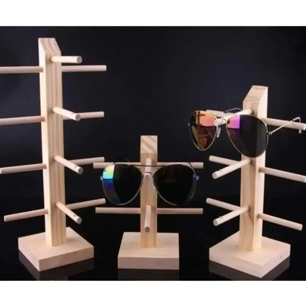 

Sale Layers Hot Wood Sunglass Display Rack Shelf Eyeglasses Show Stand Jewelry Holder For Multi Pairs Glasses Showcase