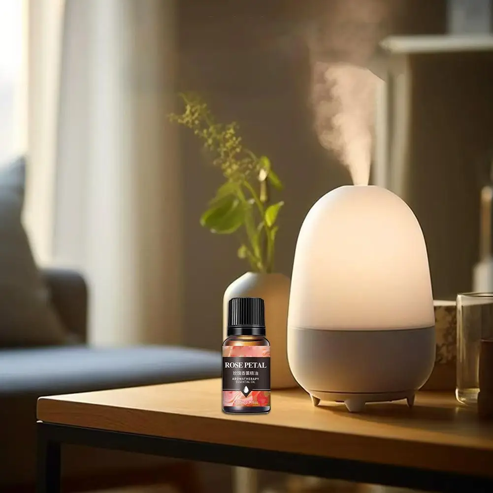 Huiles essentielles pour diffuseur d'arôme, humidificateur d'air soluble dans l'eau, lavande, Rose, Eucalyptus, pêche blanche, Oolong, 10ml