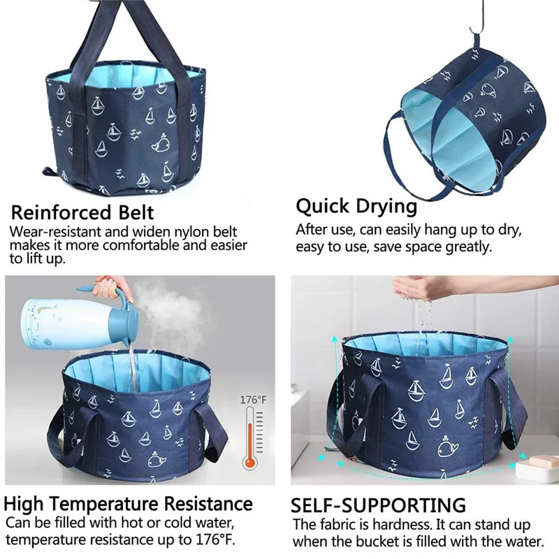 

A92P Складное ведро для ног для купания ног, портативная дорожная ванна для ног, портативная раковина для ног, кемпинг на открытом воздухе