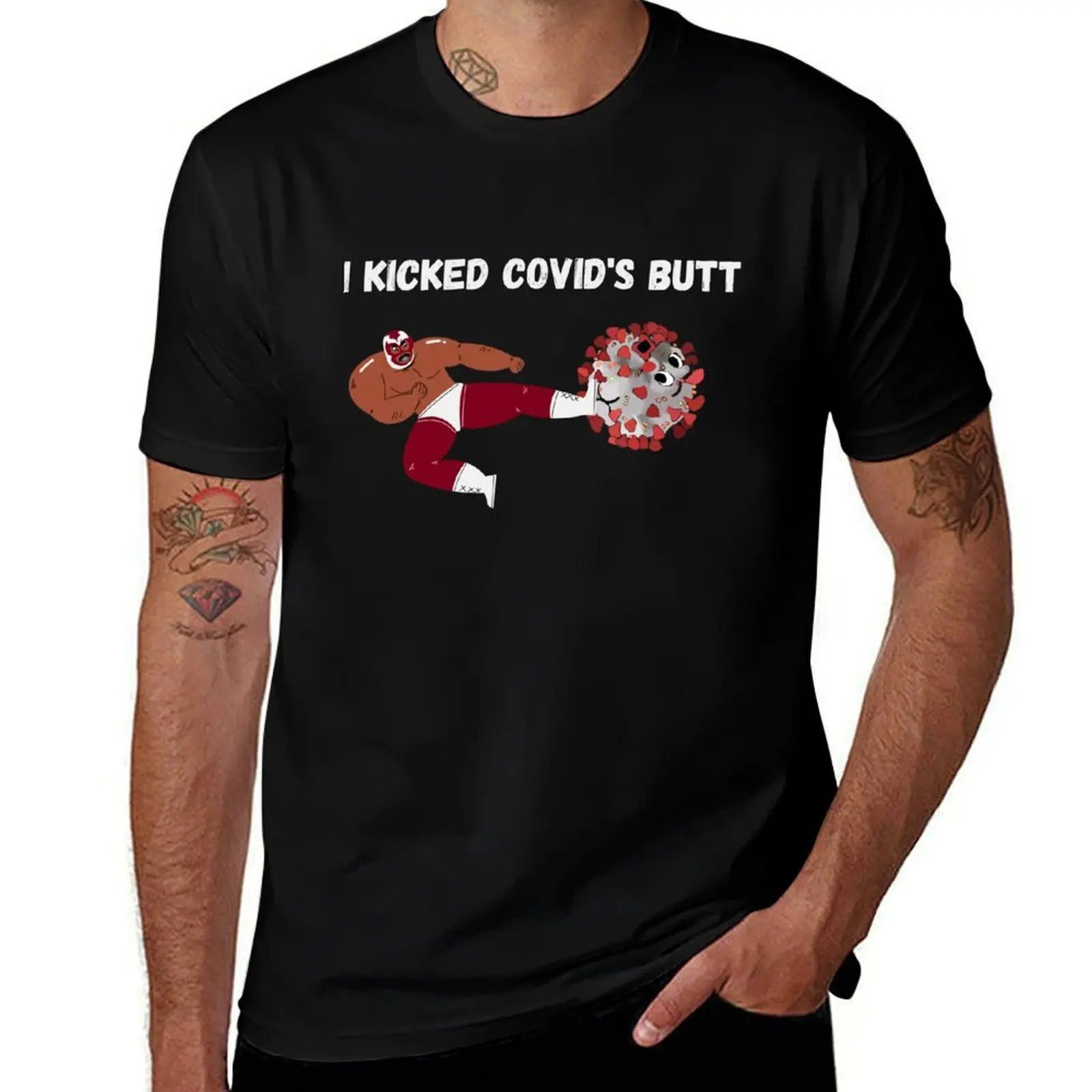 

I kicked Covids butt- Covid -19 Collection T-Shirt t shirt for man essential t shirt