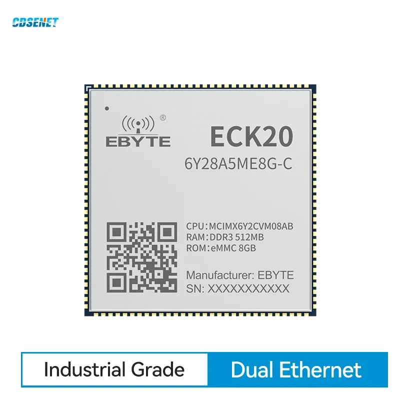 iMX6ULL Linux Core Board Commercial Grade MPU CDSENET ECK20-6Y28A5ME8G-C LCD Dual Ethernet Low Power 512M DDR3 8GB eMMC