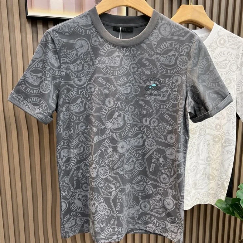 Slim Fit T Shirt for Men 100℅ Cotton Man Tee Shirts Top Tshirt Elastic Vintage Clothing Party Funny Ordinary Aesthetic Casual