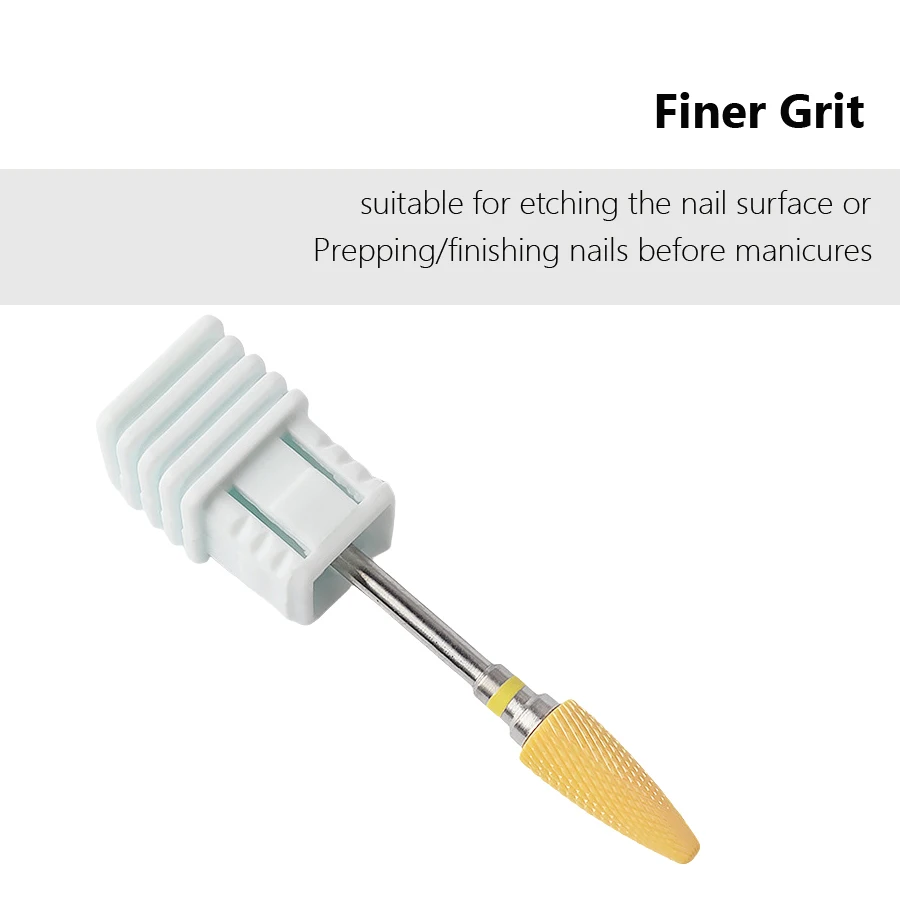 セラミックネイルドリルビットロータリーキューティクルバリジェルリムーバーファイルミル電気ドリルマシンネイルアートツールアクセサリー
