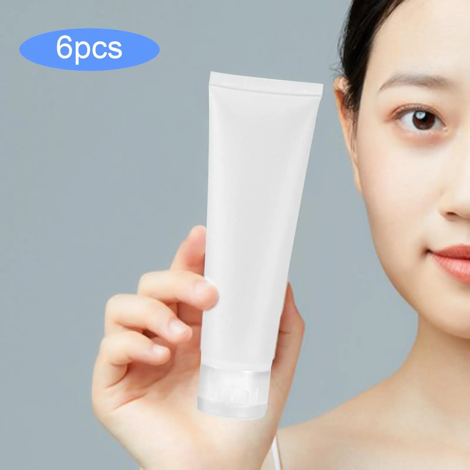 หลอด PETG คุณภาพสูง แบบใส นิ่ม สำหรับบรรจุภัณฑ์เครื่องสำอางแบบเติมได้ ฝาเปิด-ปิด สำหรับผลิตภัณฑ์ดูแลผิว