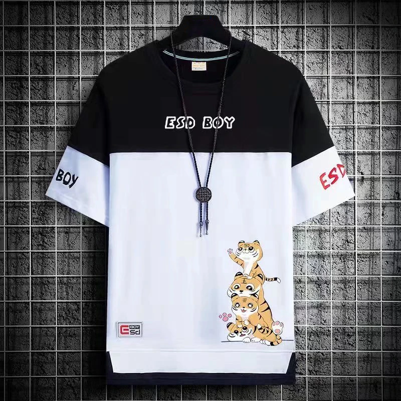 2022 New Men\'s T Shirts Japan Fashion Short Sleeve T Shirts Men Casual Summer Men Clothing Harajuku Print Graphic T Shirts Men