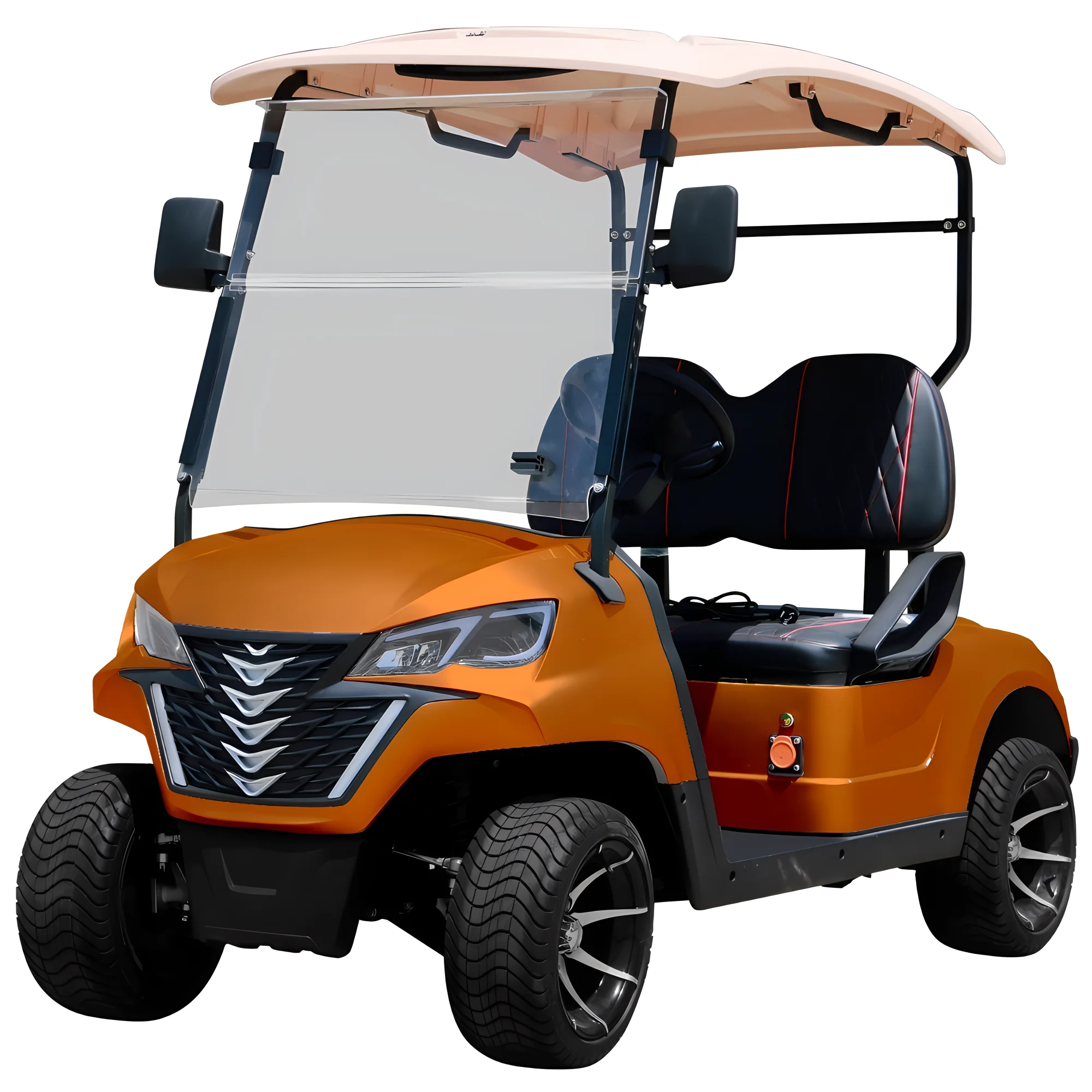Fabrication chinoise 6 places chariot de golf motorisé électrique de haute qualité batterie au lithium chariot de golf électrique
