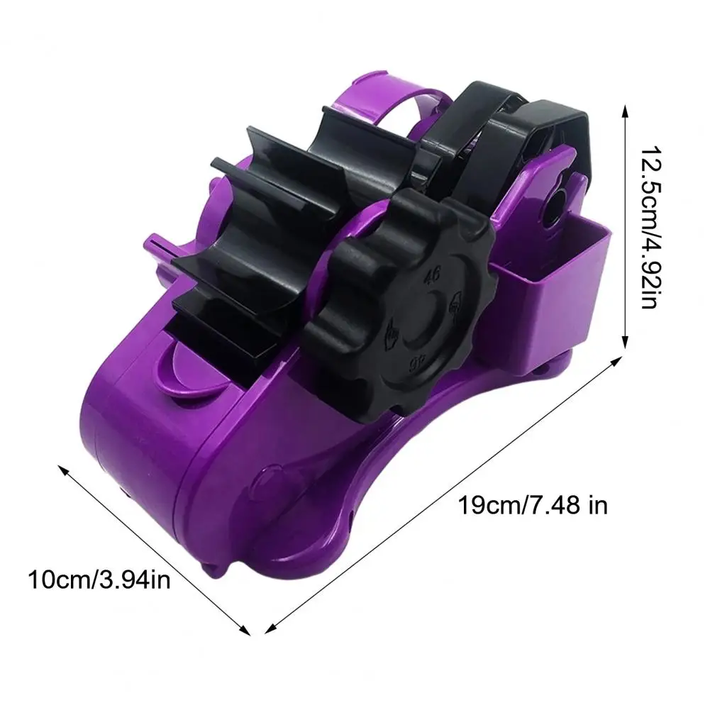 1.5 Inch Tape Cutter Multi-function Tape Dispenser with Adjustable Cutter Green Packaging Tape Holder with Dual-roll Cores