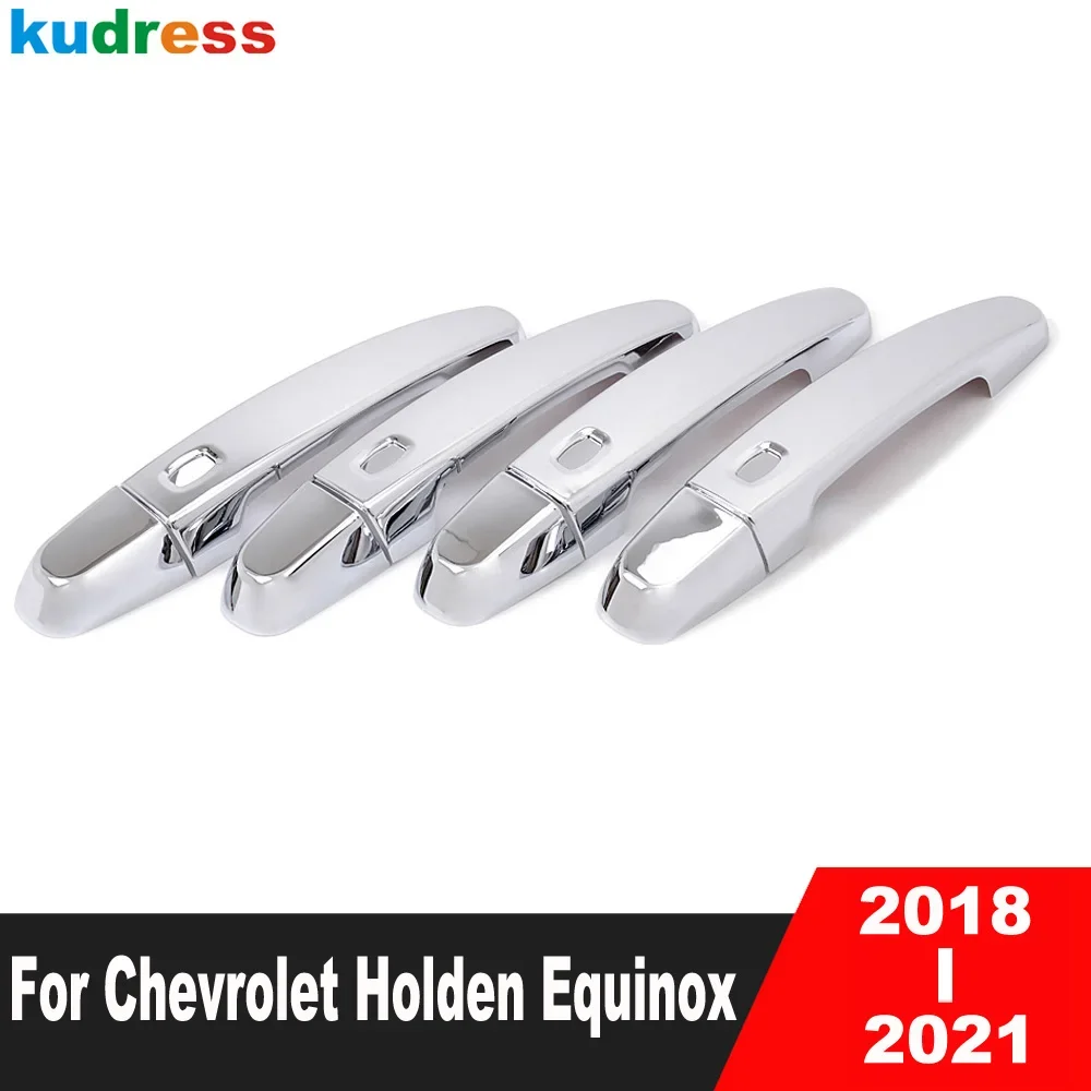 Door Handle Cover Trim For Chevrolet Holden Equinox 2018 2019 2020 2021 Chrome Car Side Door Handles Catch Overlay Accessories