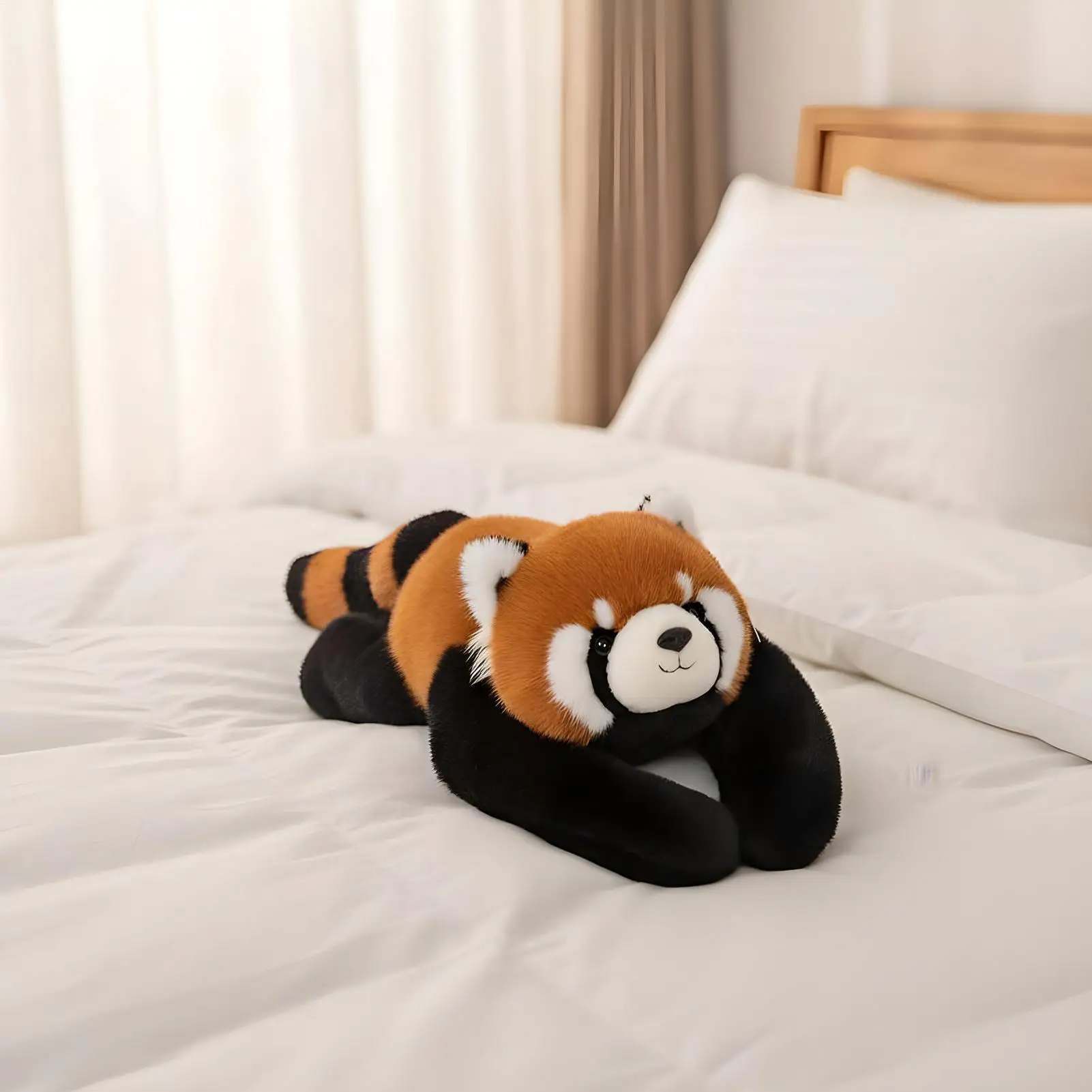 

Плюшевая панда, реалистичная кукла-енот, ленивец, плюшевый медведь-панда для снижения стресса, декор для комнаты на день рождения для детей, студентов и взрослых