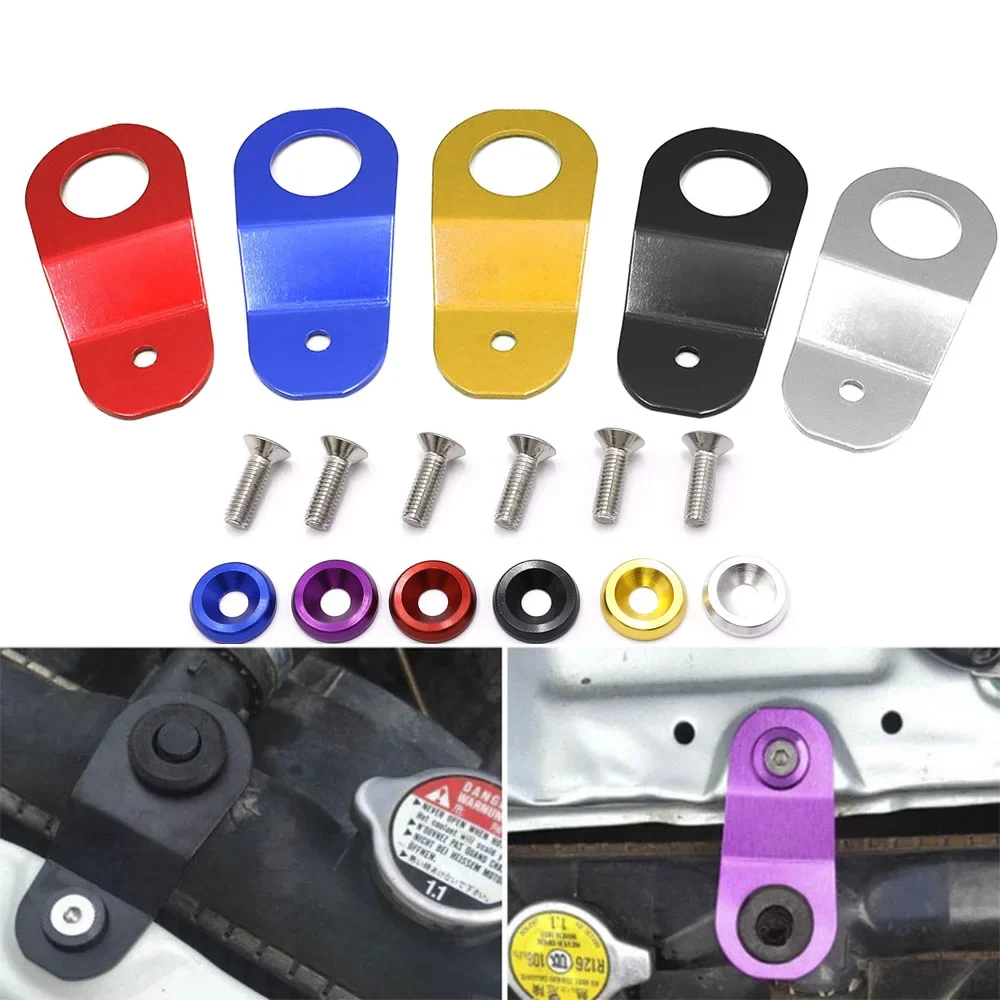 Aluminum Car Radiator Stay Bracket for Honda Civic EK 96-00 Racing Refrigeration Bracket Car Radiator Stay Car Accessories