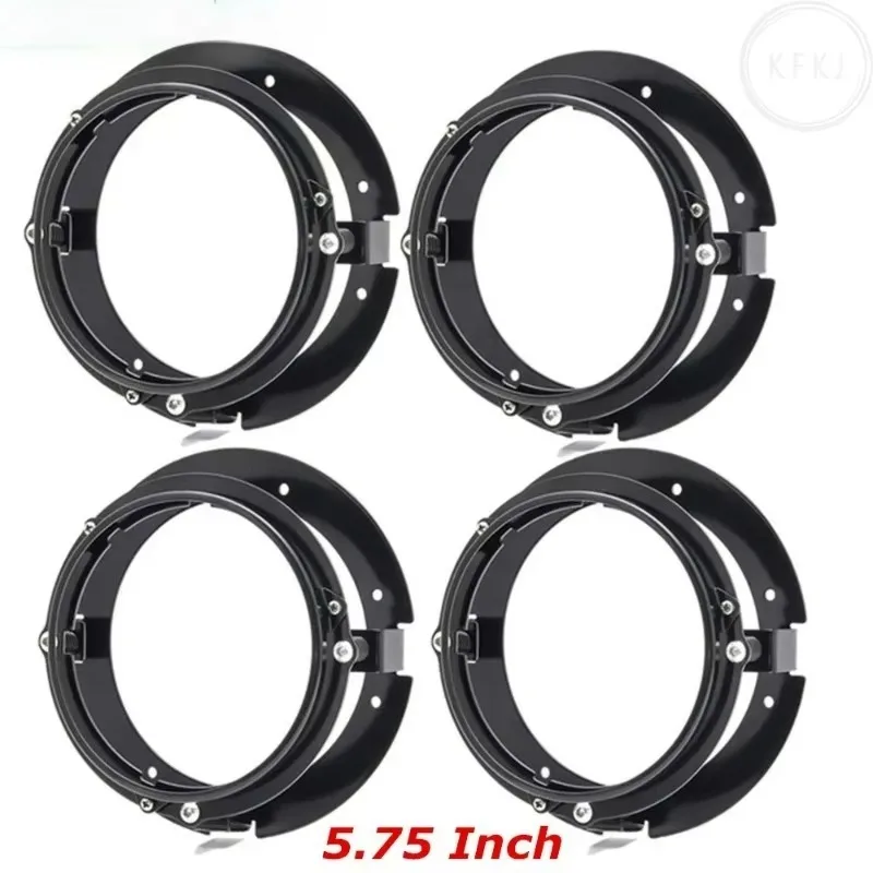 

Универсальный мотоциклетный светодиодный монтажный кронштейн для фар, круглый 5,75 дюйма, 5 3/4 дюйма, кронштейны для крепления фар с двигателем, кольцо, черный/серебристый, хит продаж