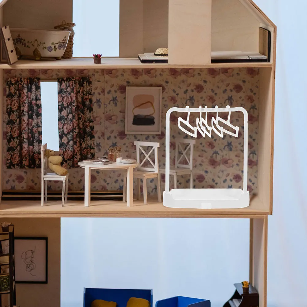 

1 set 1 Set Cotton Hanger Compact Multifunctional Drying Rack For Clothes Kids Dress Up Portable Space Saving Laundry