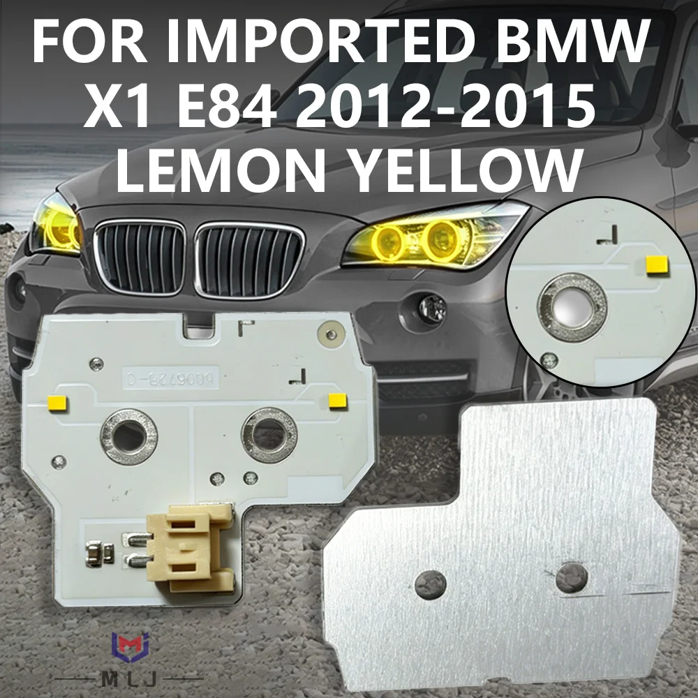 63117397245 Yellow LED Angel Eyes DRL Chip Light Source Board Headlight Replacement Parts For BMW X1 E84 2012-2015