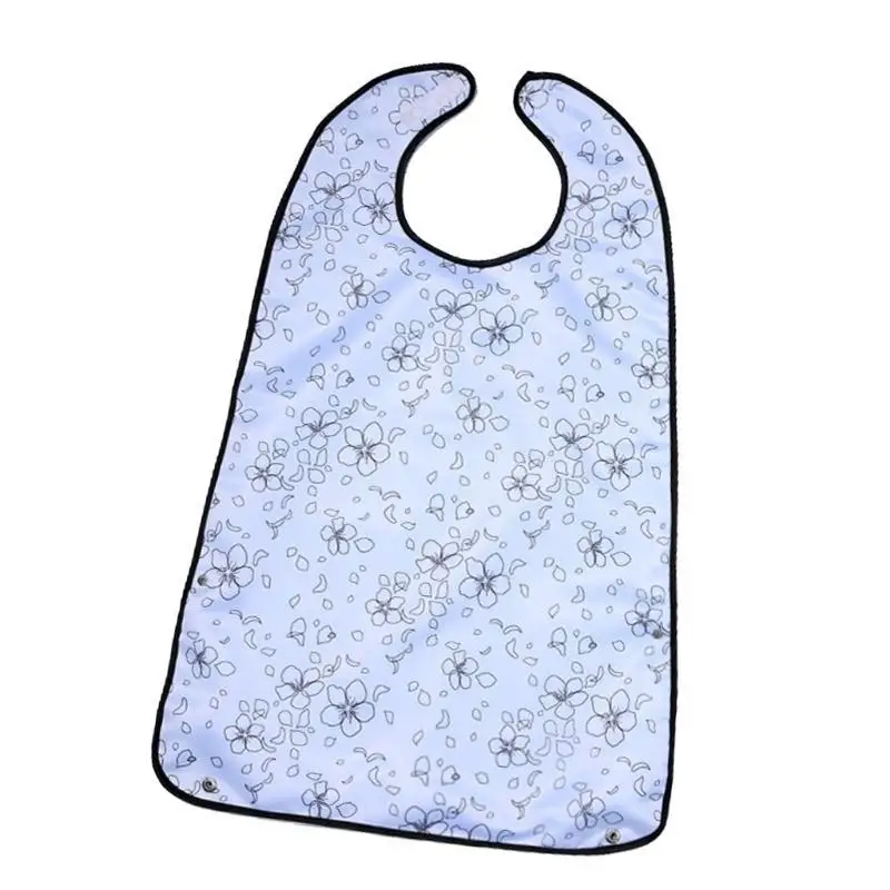 Adult Bib Scarf Washable Reusable Dining Protector for Elderly with Soft Fabric Washable Clothing Protector