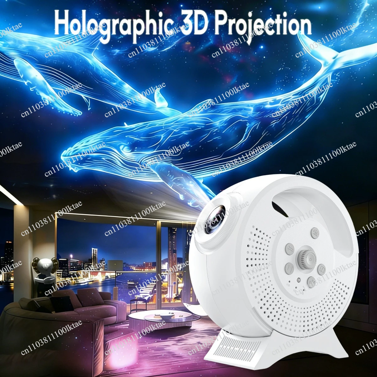 Large Area 3D Projection Home Decoration Atmosphere Three-dimensional Dynamic Creative Starry Sky Night Light
