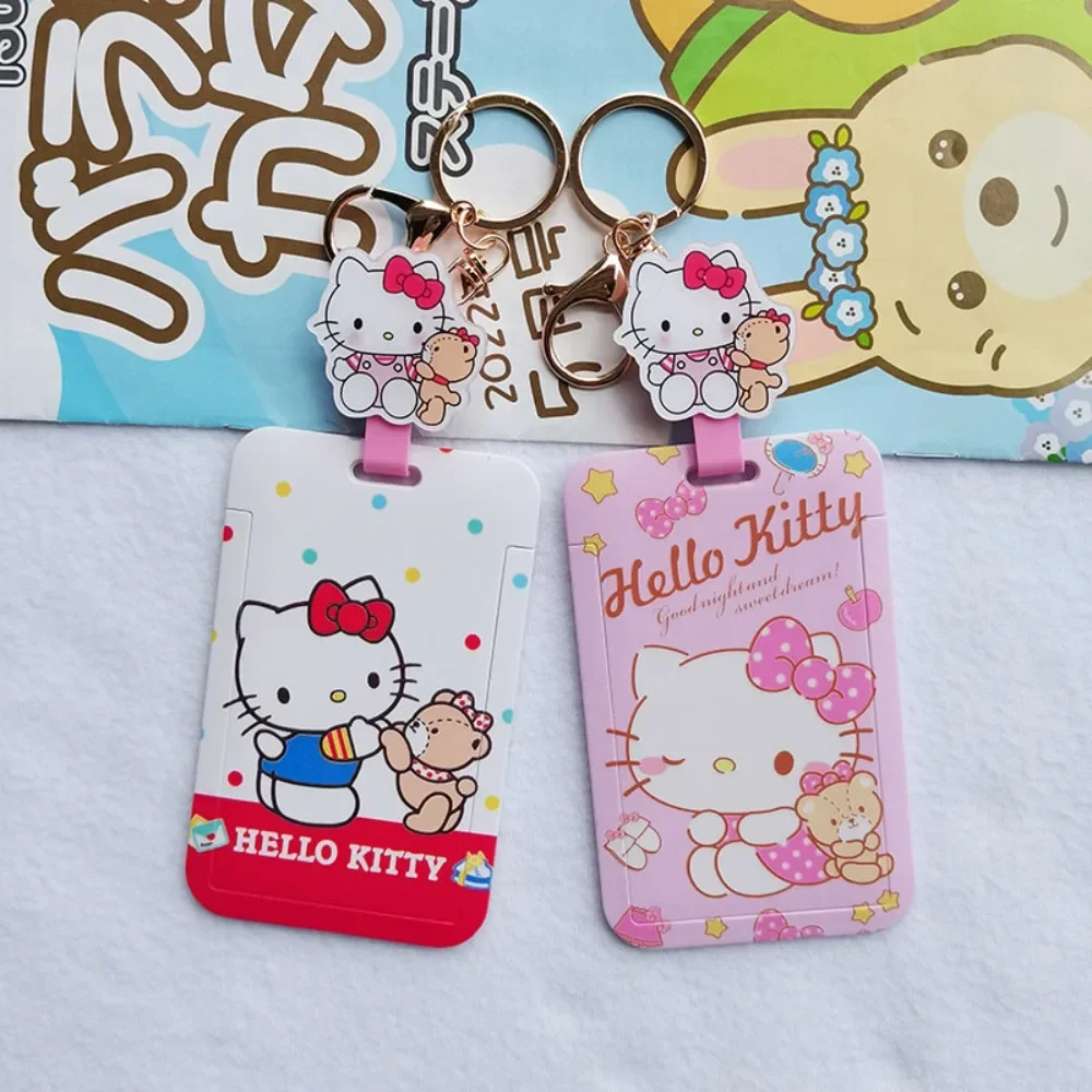 AnimePeripheral Kawaii Cute Hello Kitty Cartoon Student Work Card Access Control Card Protection Card Sleeve Festivals Gift