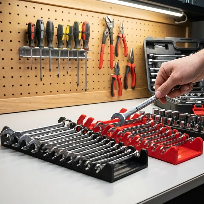 متعددة فتحة وجع مآخذ ABS علبة بلاستيكية خفيفة الوزن أداة الوصول السريع المحمولة صندوق تخزين توفير المساحة أداة حامل الأدوات #3