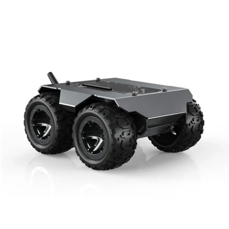 

4WD Full Metal Robot Car with Rubber Wheels 0.91-inch Flexible Mobile Robot Car for Onboard Programmable Robot Kit