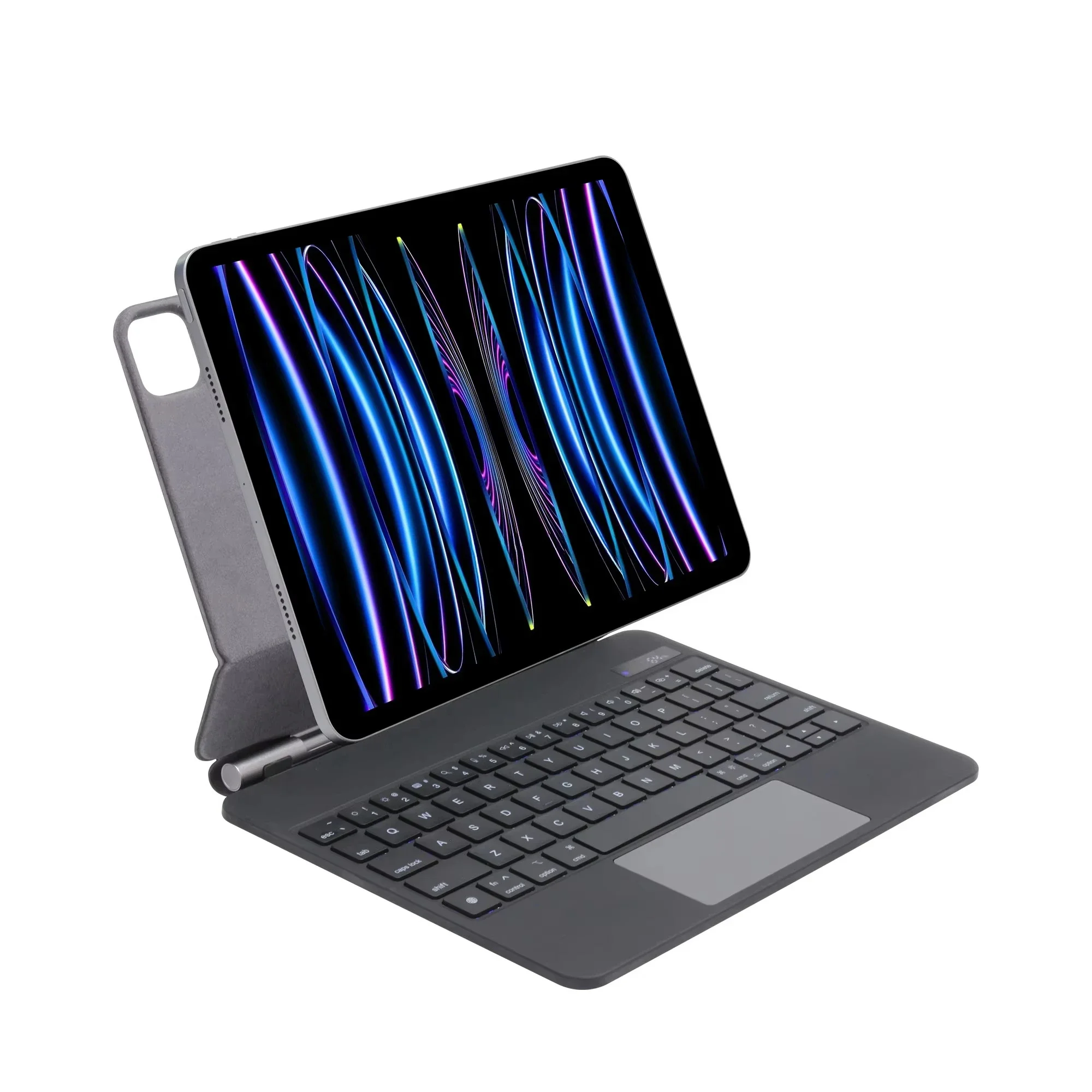 

Magnetic Floating Magic-Style Keyboard Folio with Power LED Digital Display/120Hz Multi-Touch Trackpad/Backlit Keys for iPad