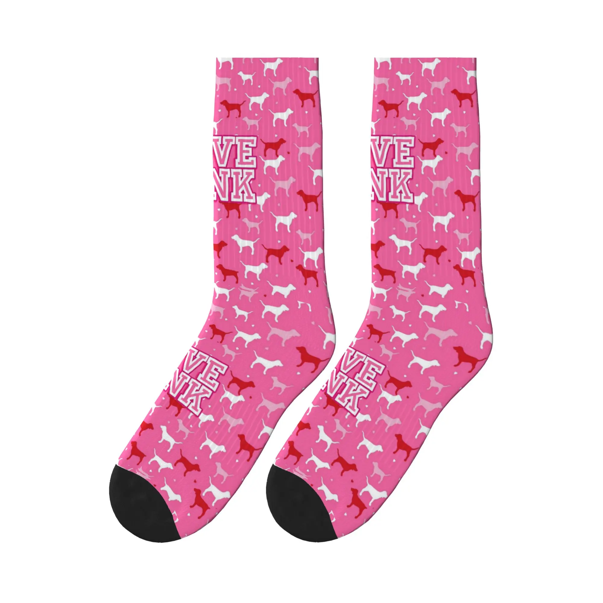 

Спортивные носки Love Pink, впитывающие пот, всесезонные, унисекс, в подарок