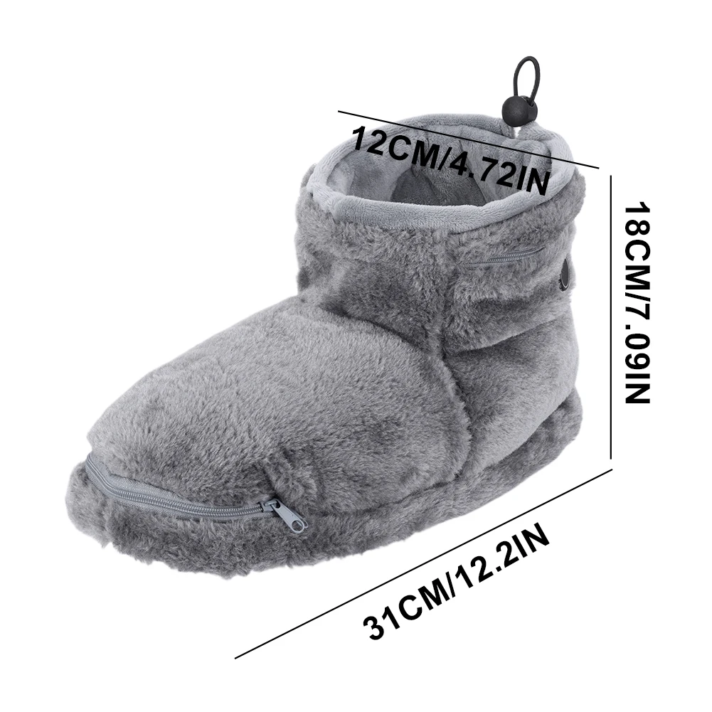 Winter USB Elektrische Heizung Schuhe für Frauen Männer Komfortable Plüsch Fuß Wärmer Beheizte Schuhe Heizung Einlegesohlen Indoor Outdoor