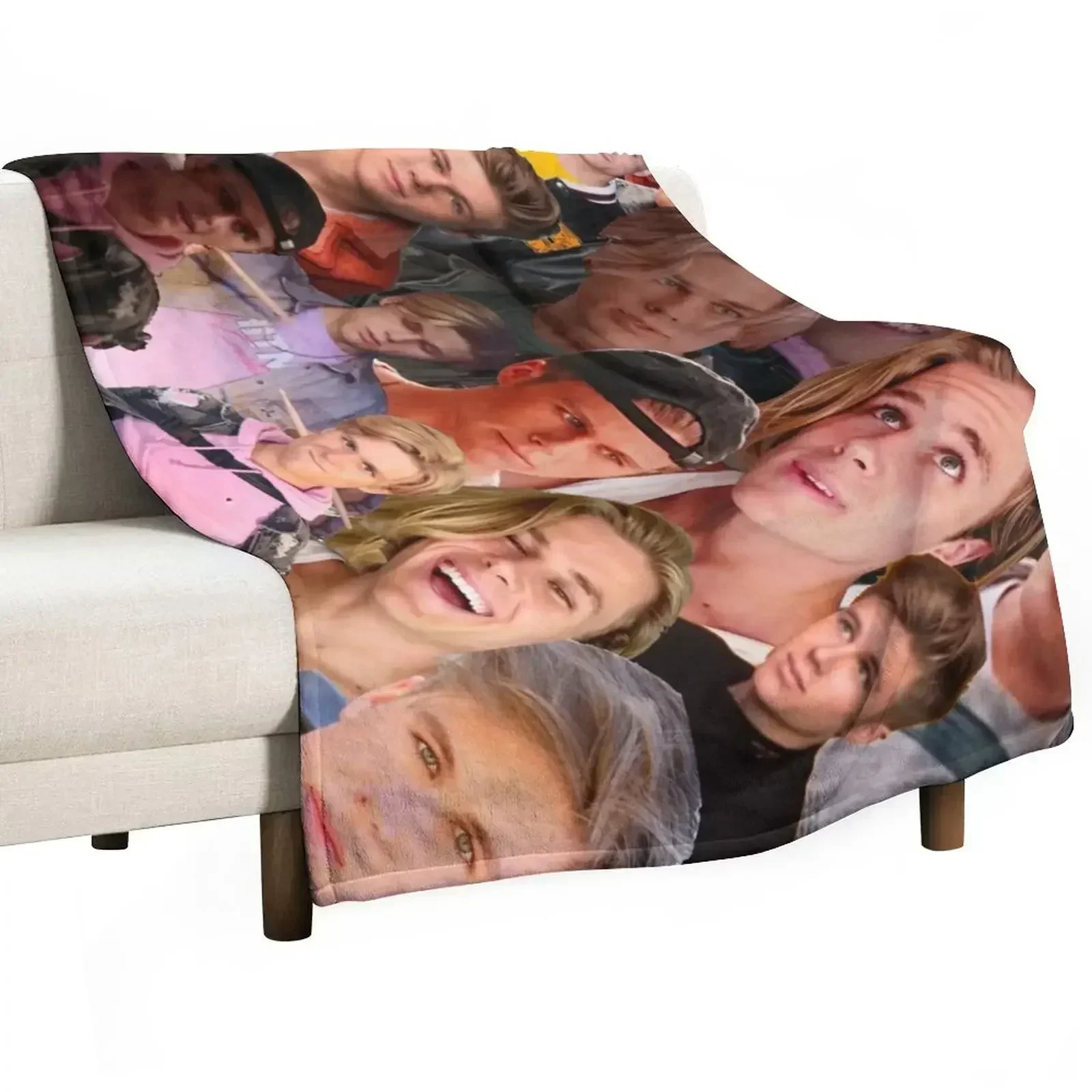 Owen Joyner Photo Collage Throw Blanket For Sofa Thin decorative Sofa Blankets