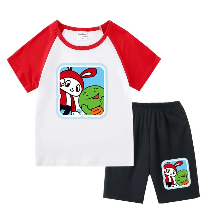 Jj Mikey Maizen Meisjes Jongens Kleding Set Zomer Kids Tshirt Broek Casual Sportpakken 2 Stuks Maizen Jj T-Shirt Trainingspak Outfits