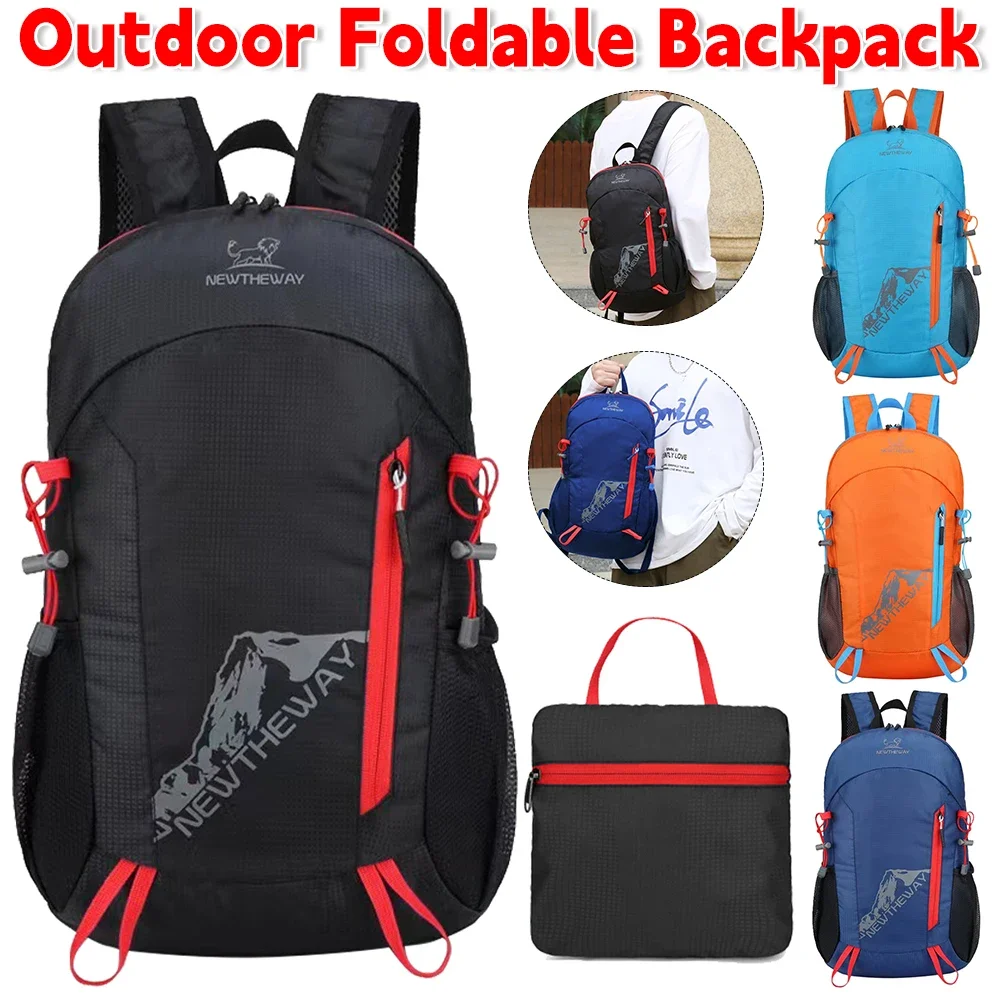 Faltbarer Rucksack, zusammenklappbar, Bergsteigertasche, ultraleicht, für Herren, Klettertasche, Wandern, Camping, Rucksack, Outdoor, Sport, Reisen, Rucksack