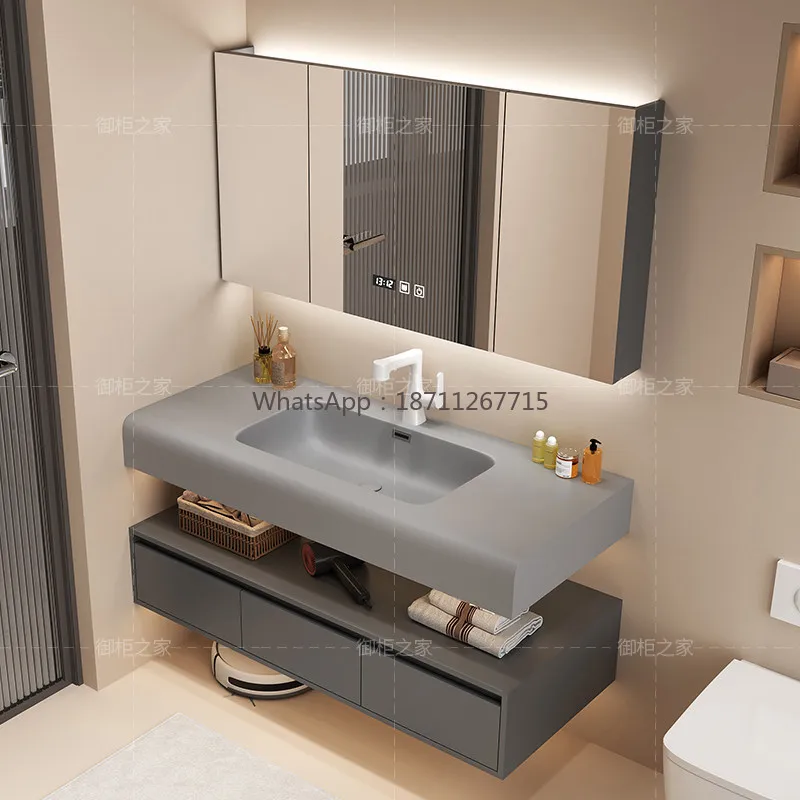 Bathroom vanity set: sink, countertop, and cabinet combination