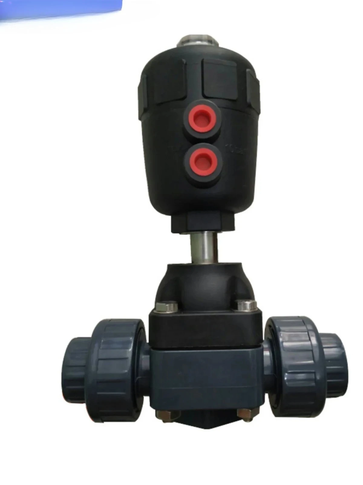 

Socket adhesive double acting pneumatic diaphragm valve UPVC acid, alkali, and corrosion resistant sewage treatment DN25