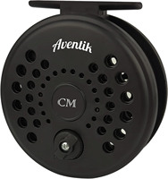Aventik CM Graphite Fly Reel Click Drag System Classic IV Graphite Large Arbor Sizes 3/5, 5/7 Fly Fishing Reels