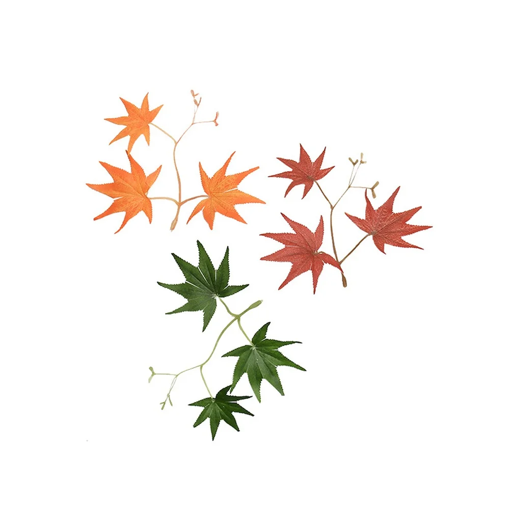 170cm Artificial Maple Leaf Vine Red Green Orange Autumn Fake Foliage Garland For Home Wedding Party Floral Decoration Supplies