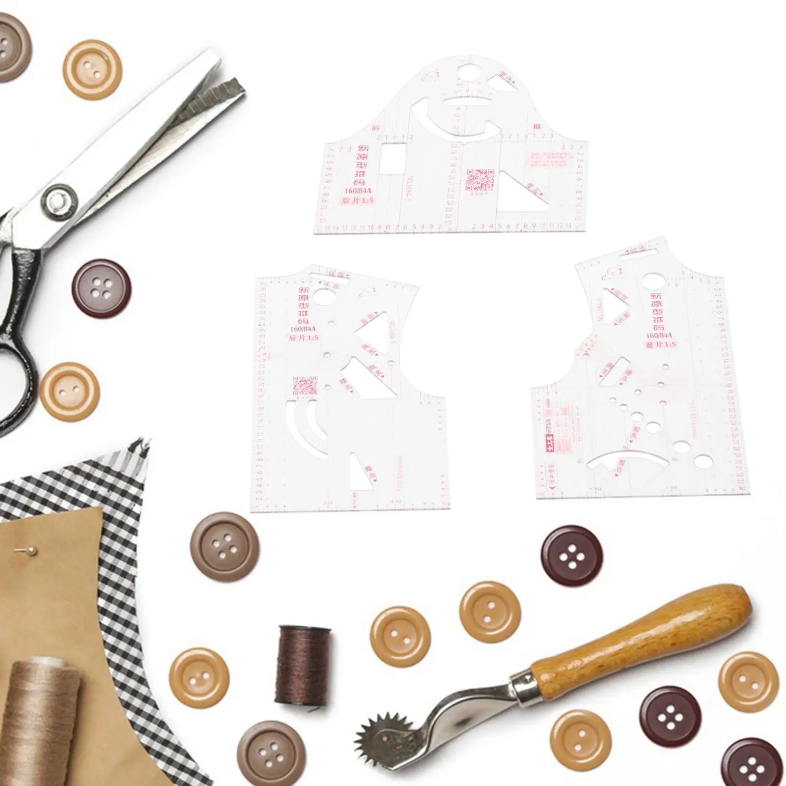 1:5 Clothing Design Ruler Clothes Drawing Clothing Prototype Ruler Pattern Making Measuring Ruler Fabric Tailor Sewing Tools