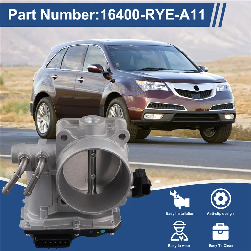

For Honda Acura MDX ZDX 3.7L V6 2010-2013 Throttle Body Valve GMD8B 16400-RYE-A11 Fit