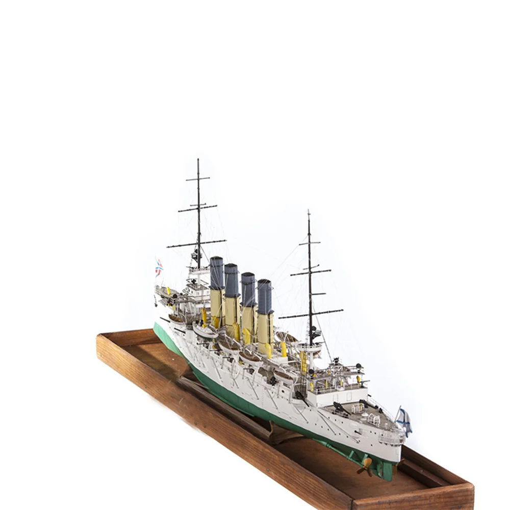 1:200 Paper Model of Tsarist Varyag Protective Cruiser Warship Model Wariag Assembled Jigsaw Puzzle Model Toy