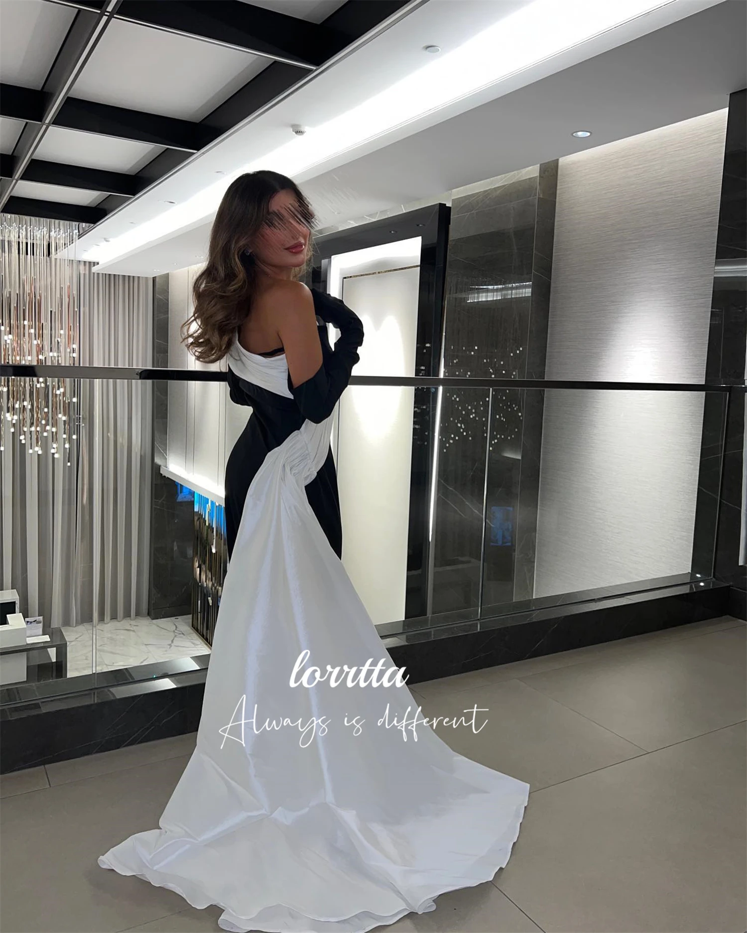 Lorrtta-Robe de soirée coupe queue de poisson pour femme, robes de soirée personnalisées, décoration châle, Rhde gala, quelle que soit la robe de luxe, 2024