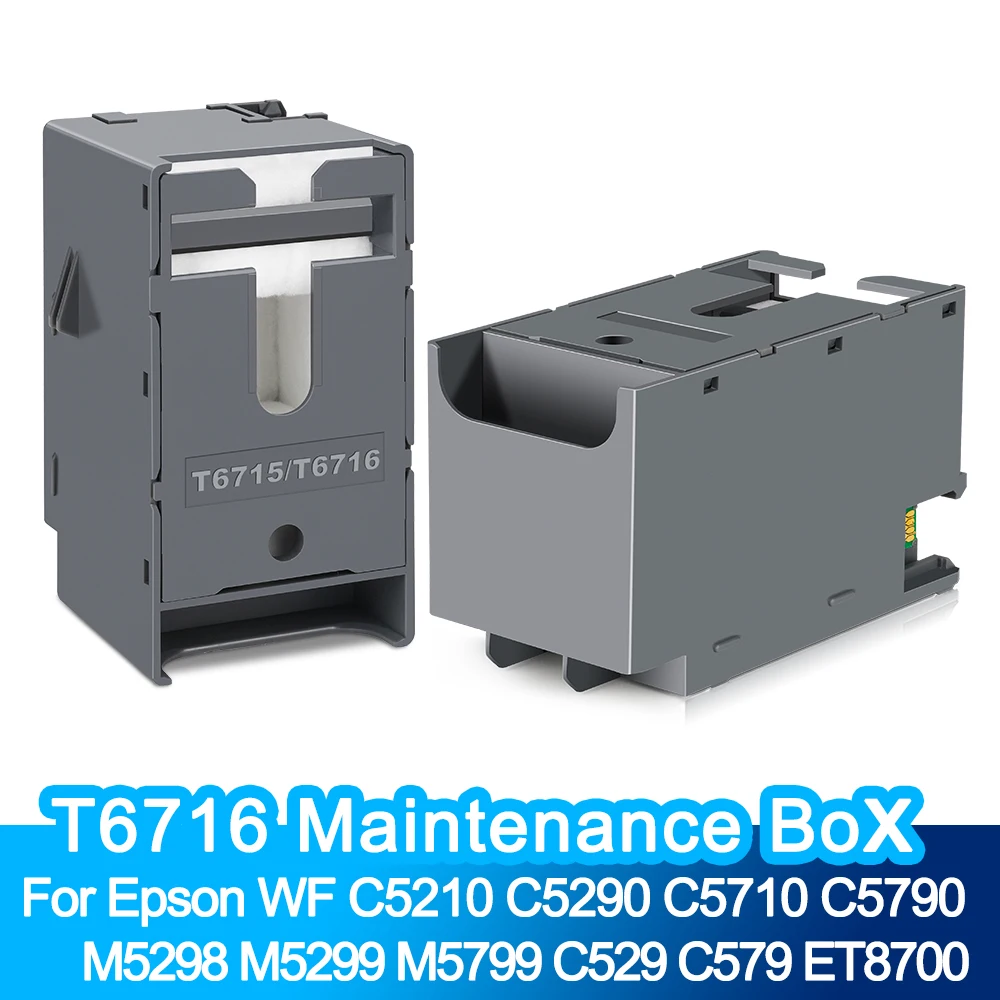 T6716 Ink Maintenance Box For Epson Workforce Pro WF-3820 WF-4820 EC-4020 WF-4830 WF-4720 WF-4834 WF-4734 WF-4730 WF-4740