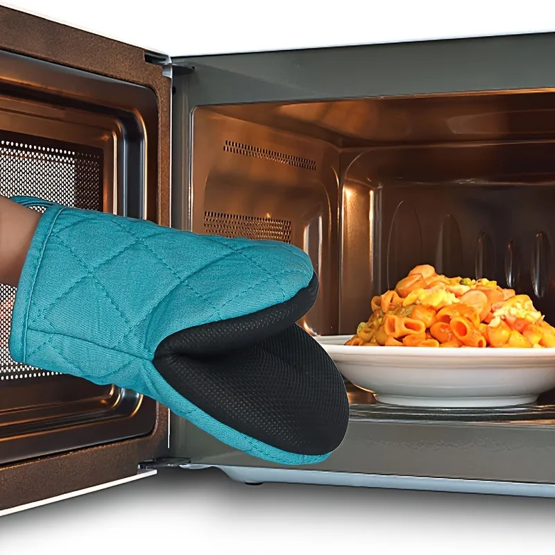 1pc Multilayer silicone kitchen oven mitts for cooking and baking - non-slip, heat-resistant gloves
